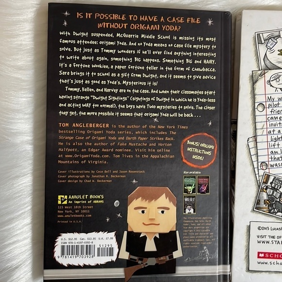 Star Wars Jedi Academy and Origami Yoda Books - Picture 2 of 5